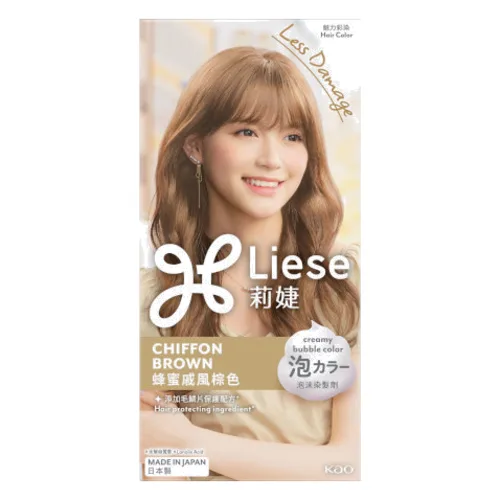 Kao - Liese Creamy Bubble Color - 1 pudełko - Chiffon Brown