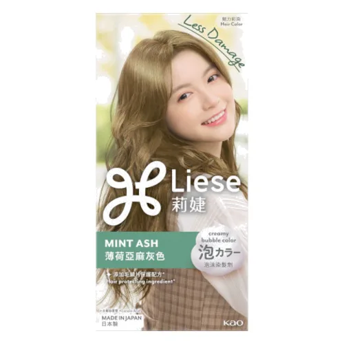 Kao - Liese Creamy Bubble Color - 1 pudełko - Mint Ash