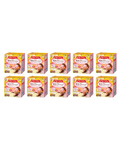 Kao - MegRhythm Gentle Steam Eye Mask Citrus (10szt.) Set