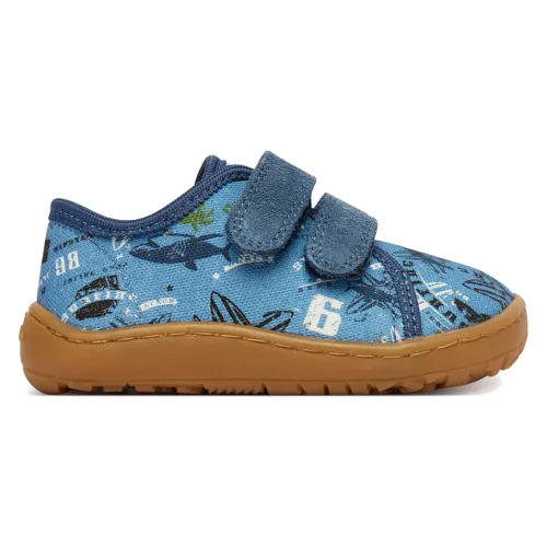 Kapcie Froddo Barefoot Canvas G1700440-6 M Niebieski