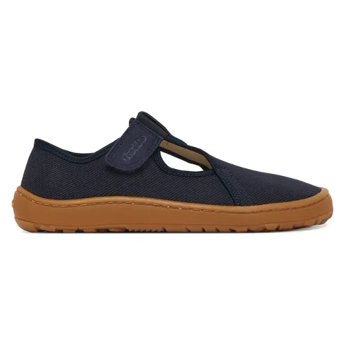 Kapcie Froddo Barefoot Canvas T-Bar G1700439 D Granatowy