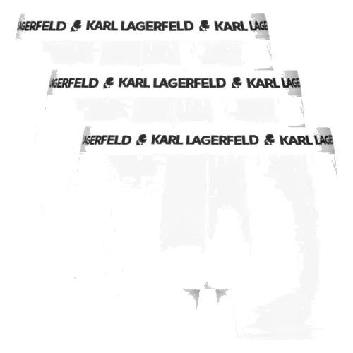 KARL LAGERFELD Białe bokserki męskie 3PACK