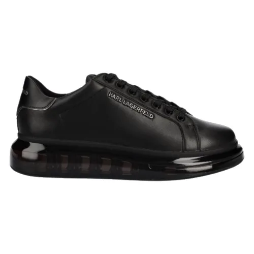 KARL LAGERFELD Czarne sneakersy KAPRI KUSHION Lo Lace Lthr