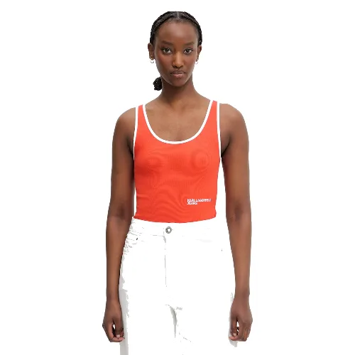 Karl Lagerfeld Jeans top damski z bawełny