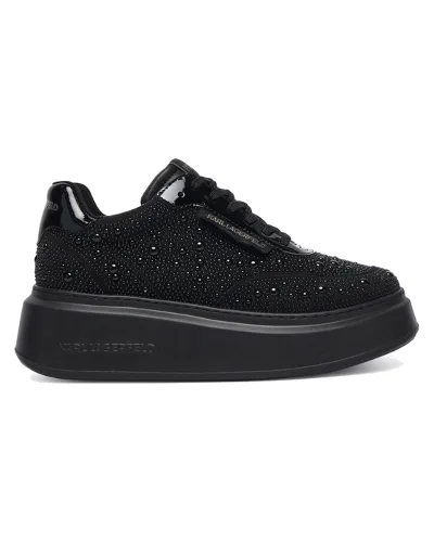 KARL LAGERFELD Sneakersy Anakapri Pearl Krust KL63523 Czarny