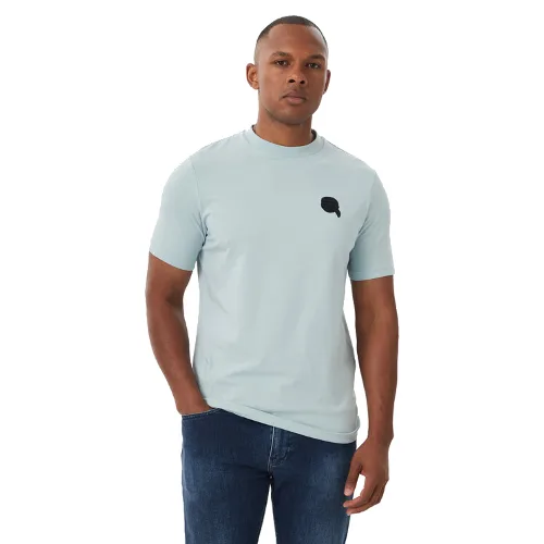KARL LAGERFELD T-Shirt 755049 562235 Niebieski jasny Regular Fit