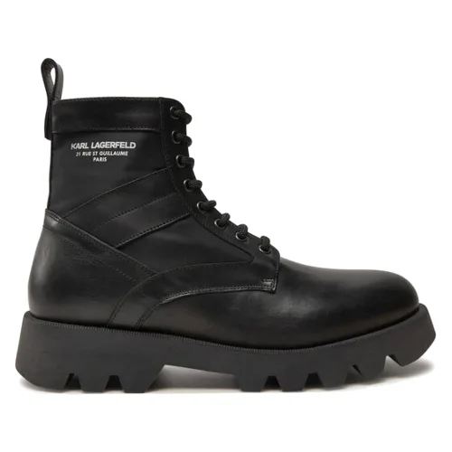 KARL LAGERFELD Trzewiki KL11164 Czarny