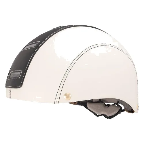 Kask Halo Kremowy i Lukrecjowy z tylnym światłem