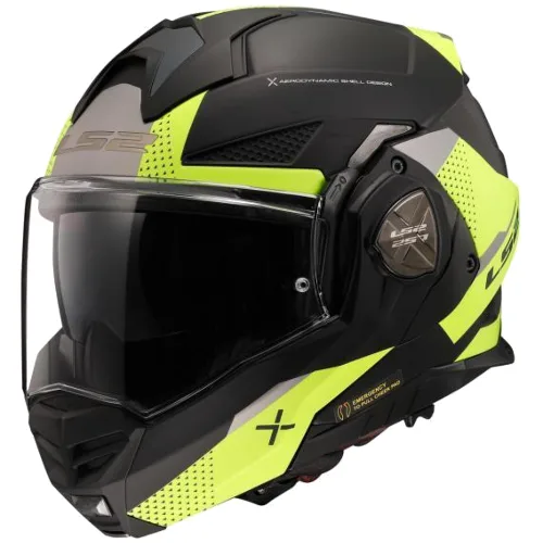 Kask modułowy LS2 FF901 Advant X Oblivion XL czarny/żółty