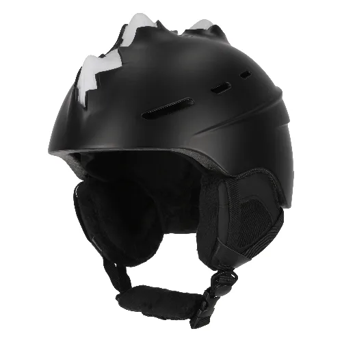 Kask narciarski dla doros?ych | Matowy czarny z kolcami (L) | Certyfikowany