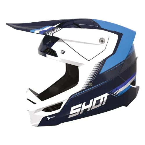 Kask Shot Race - Tracer Niebieski Błyszczący