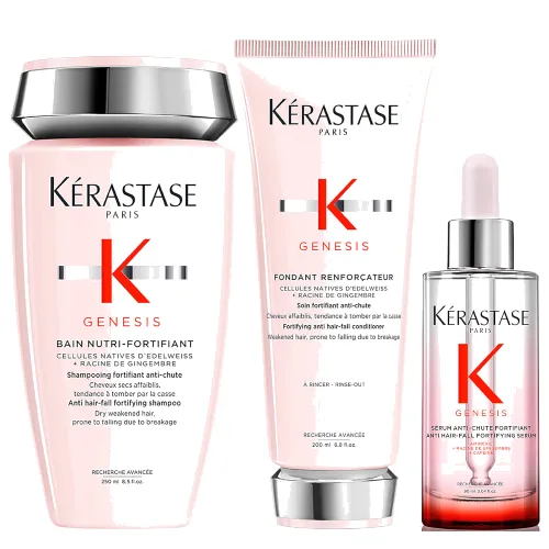 Kérastase Genesis Shampoo, Conditioner and Serum Hair Trio Routine