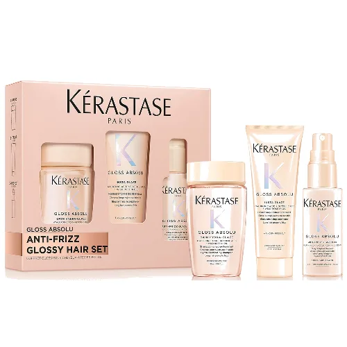 Kérastase Gloss Absolu – Discovery Set for All Hair Types, Including Long Hair Prone to Frizz