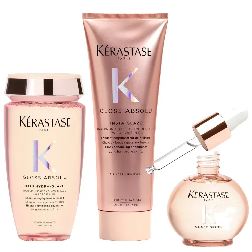 Kérastase Gloss Absolu Shampoo, Conditoner and Oil Bundle