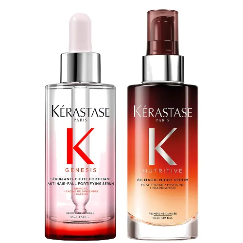 Kérastase Magic Power Duo, Genesis Anti-Chute Fortifiant Serum 90ml and Nutritive 8H Night Serum 90ml