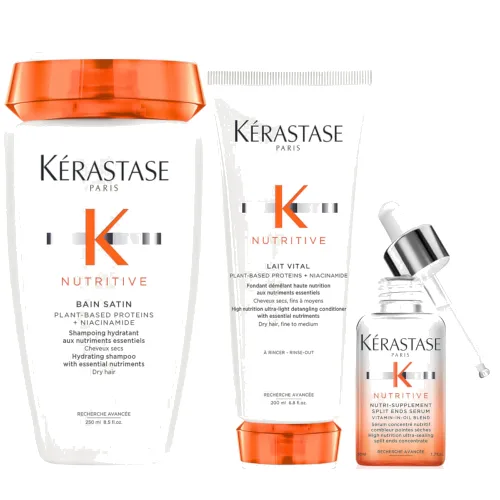 Kérastase Nutritive Root To Tip Hydrating Heroes Nourish and Smooth Bundle for Fine-Medium Dry Hair