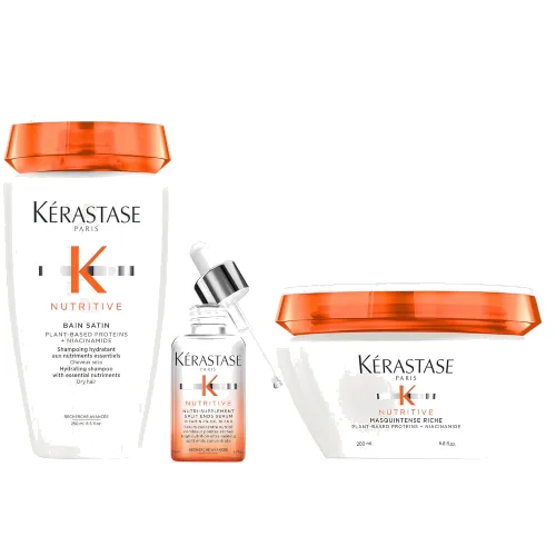 Kérastase Nutritive Root To Tip Hydrating Heroes Nourish and Smooth Bundle for Medium-Thick Very Dry Hair