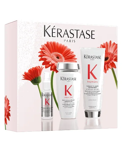 Kerastase Premiere Zestaw: kąpiel dekalcyfikująca + koncentrat dekalcyfikujący + odżywka odbudowująca