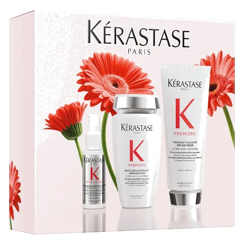 Kerastase Premiere Zestaw: kąpiel dekalcyfikująca + koncentrat dekalcyfikujący + odżywka odbudowująca