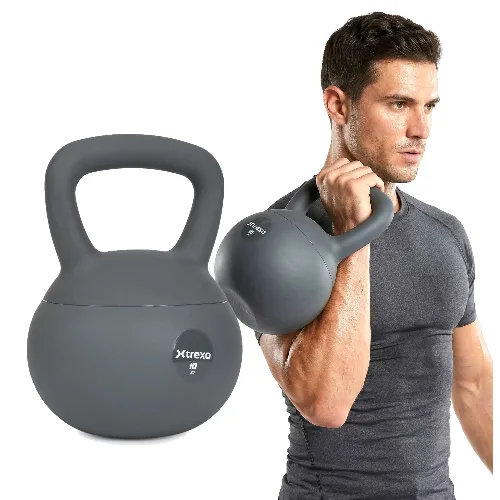 Kettlebell miękki XTREXO 10 kg szary