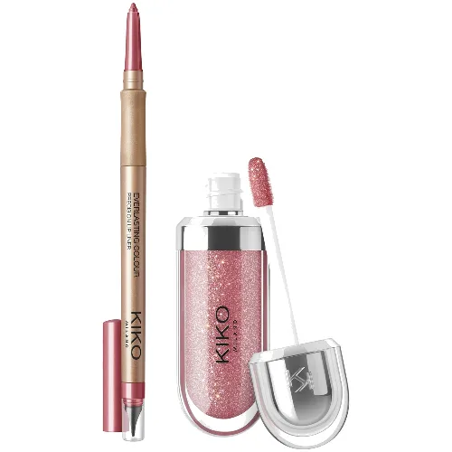 KIKO Milano 3D Hydra Lip Combo Set 6.85ml (Various Shades) - Set 01