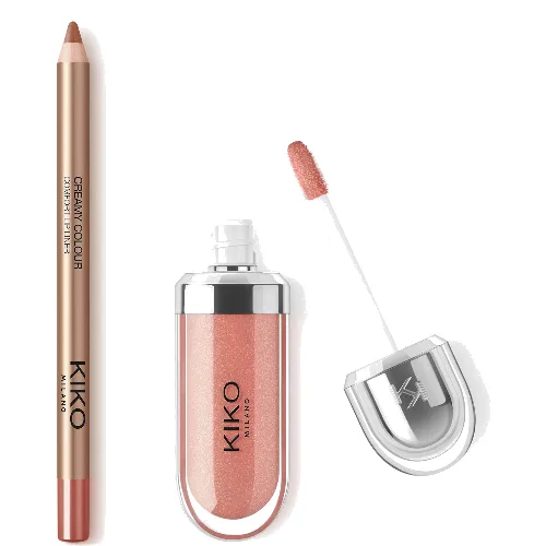 KIKO Milano 3D Hydra Lip Combo (Various Shades) - Barely There