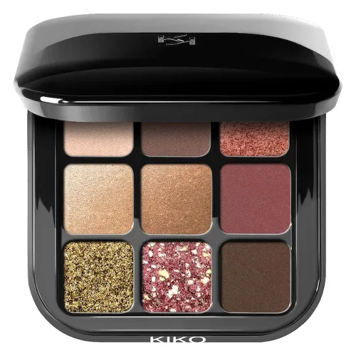KIKO Milano Glamour Multi Finish Eyeshadow Palette Cienie do powiek 3 g 03 - BURGUNDY NOTES