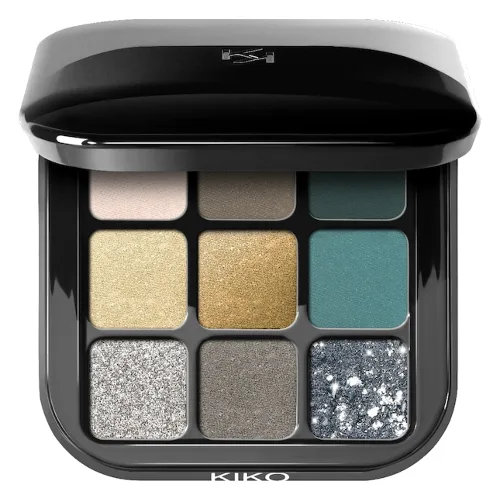KIKO Milano Glamour Multi Finish Eyeshadow Palette Cienie do powiek 3 g GREEN VIBES