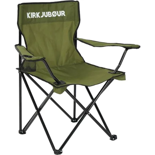 KIRKJUBØUR ® "Njörd" Krzesło kempingowe khaki