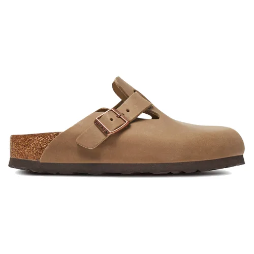 Klapki Birkenstock Boston zamsz 1019484 Brązowy