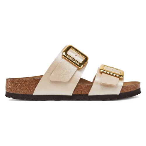Klapki Birkenstock Sydney Cushion Buckle 1029492 Écru