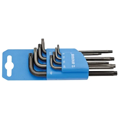 Klucze gwiazdkowe Torx Unior 9-40 mm (x9)