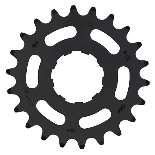 KMC Zębatka 22T Czarna (Chromoly) do Enviolo/Nuvinci 3/32