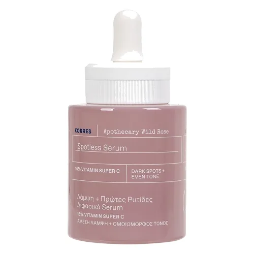 KORRES Apothecary Wild Rose Rozjaśniające serum do twarzy Serum przeciwzmarszczkowe 30 ml