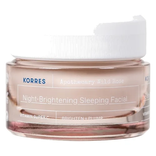 KORRES Apothecary Wild Rose Rozjaśniający krem-maska na noc Kremy na noc 40 ml