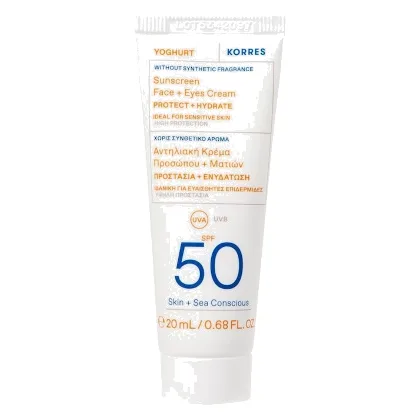KORRES YOGHURT KREM-ŻEL OCHRONNY DO TWARZY I OCZU SPF50 Ochrona przeciwsłoneczna 40 ml