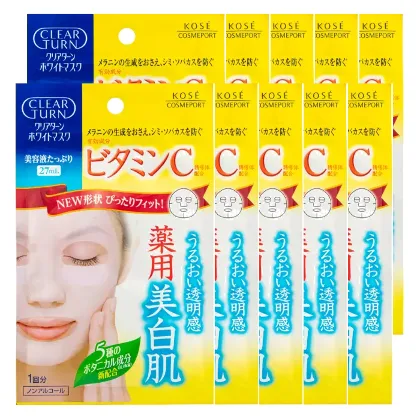 Kose - Clear Turn White Vitamin C Mask (10ea)