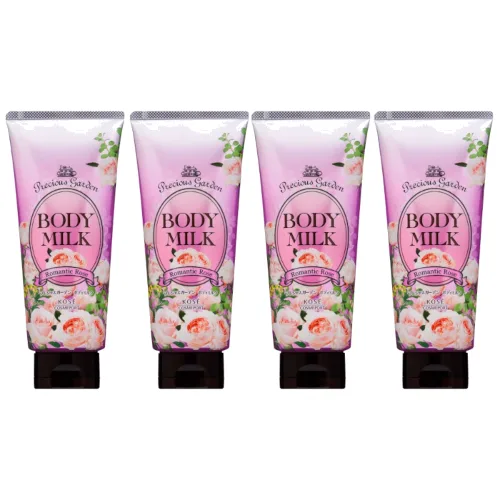 Kose - Precious Garden Body Milk - Romantic Rose - 200g (4szt.) Set