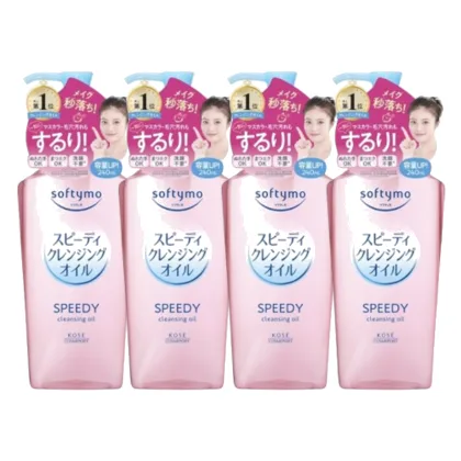 Kose - Softymo Speedy Cleansing Oil Pump (2024 Version) - 240ml (4szt.) Set