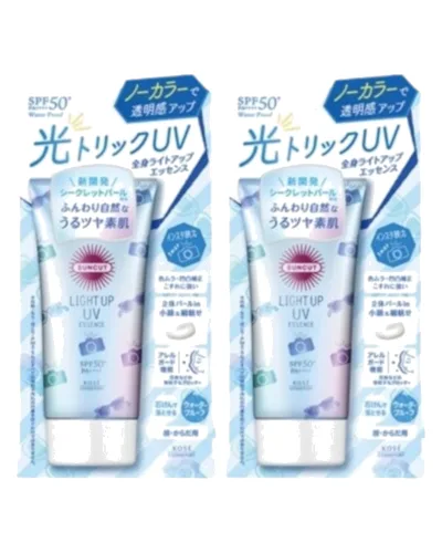 Kose - Suncut Light Up UV Essence SPF50+ PA++++ - 80g (2szt.) Set
