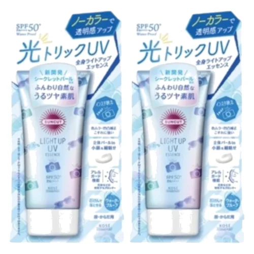 Kose - Suncut Light Up UV Essence SPF50+ PA++++ - 80g (2szt.) Set
