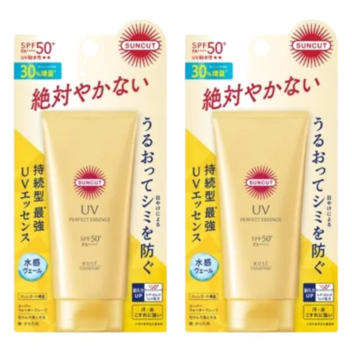 Kose - Suncut UV Perfect Essence SPF50+ PA++++ (2024 Version) - 80g (2szt.) Set