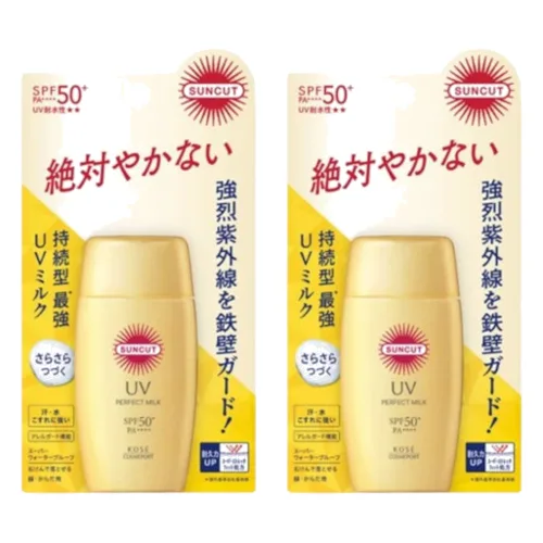 Kose - Suncut UV Perfect Milk SPF50+ PA++++ (2024 Version) - 50ml (2szt.) Set