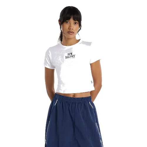 Koszulka damska New Balance WT61Y33QWT – biała