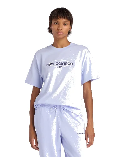 Koszulka damska New Balance WT61Z7OQDYK – fioletowa