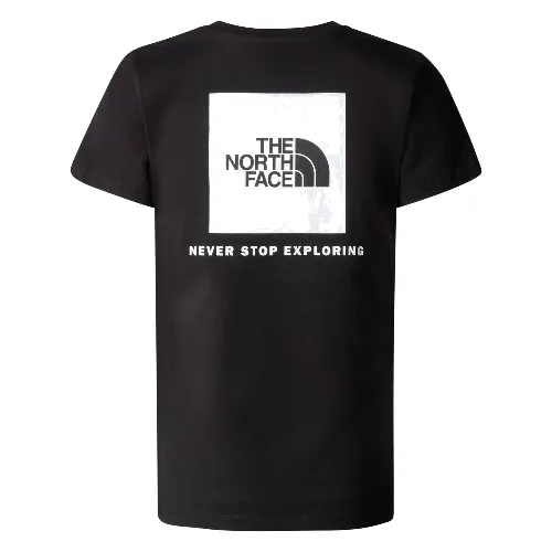 Koszulka damska The North Face S/S REDBOX SLIM czarna NF0A87NMJK3