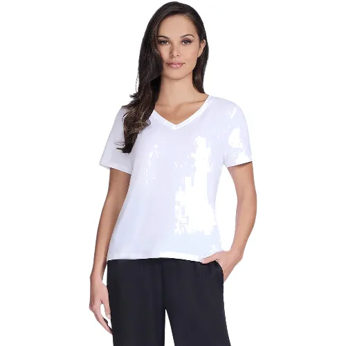 Koszulka damskie Skechers Pima V Neck Tee