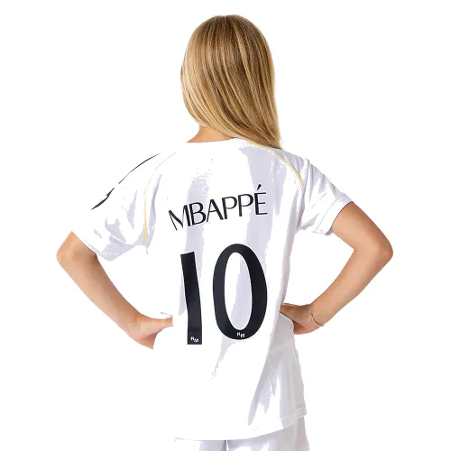 Koszulka domowa Kylian Mbappé Real Madrid dla dzieci