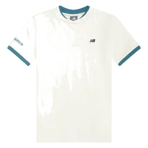 Koszulka dziecięca New Balance YT61B802SST – biała