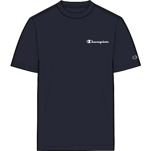 Koszulka męska CHAMPION SS Tee - klasyczna, granatowa, 100% bawełna